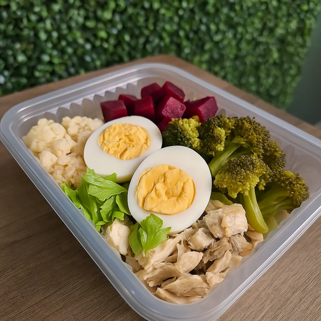 Vianda de pollo con vegetales