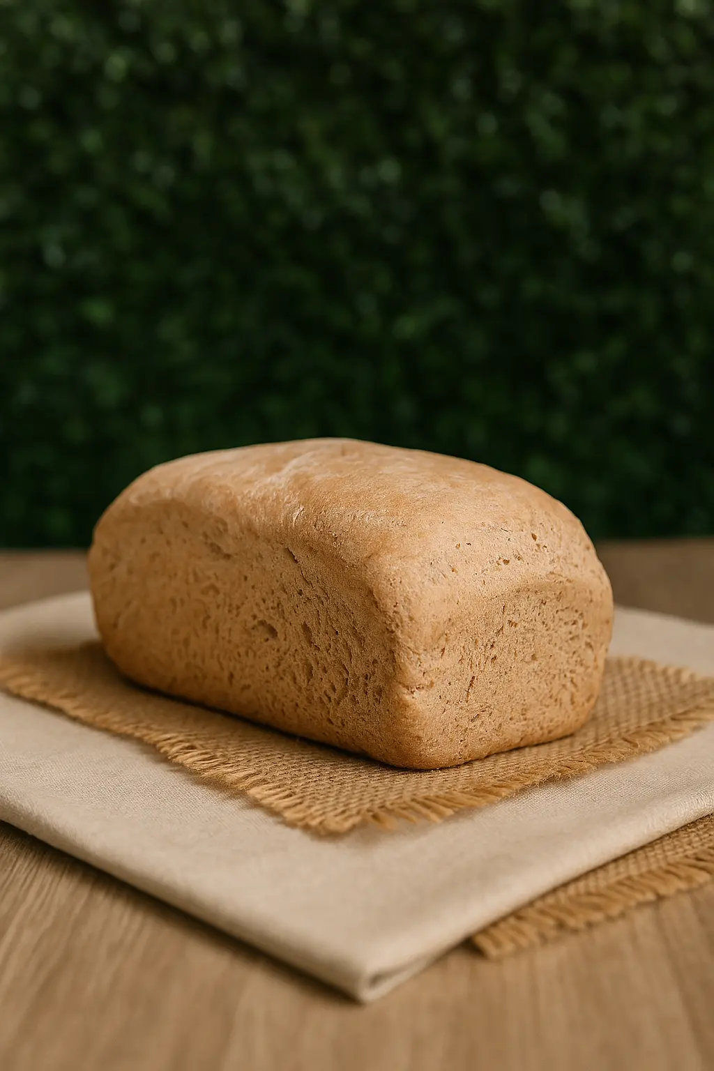 Pan integral sobre tabla